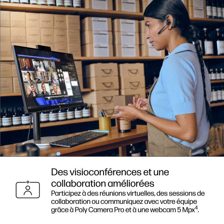 HP ProStudio 4 G1i AI PC Intel Core Ultra 5 225T 60,5 cm (23.8") 1920 x 1080 pixels PC All-in-One 16 Go DDR5-S — vue 4