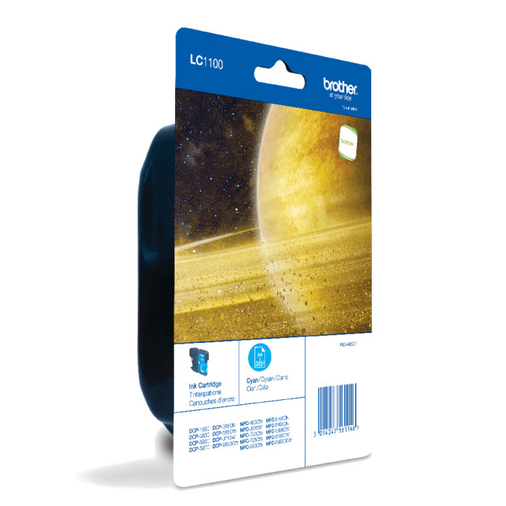 Brother Cartouche d'encre LC1100CBP originale – Cyan — vue 1