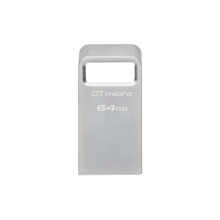 Kingston DataTraveler Micro Gen 2 — 64 Go, USB-A — Vue latérale
