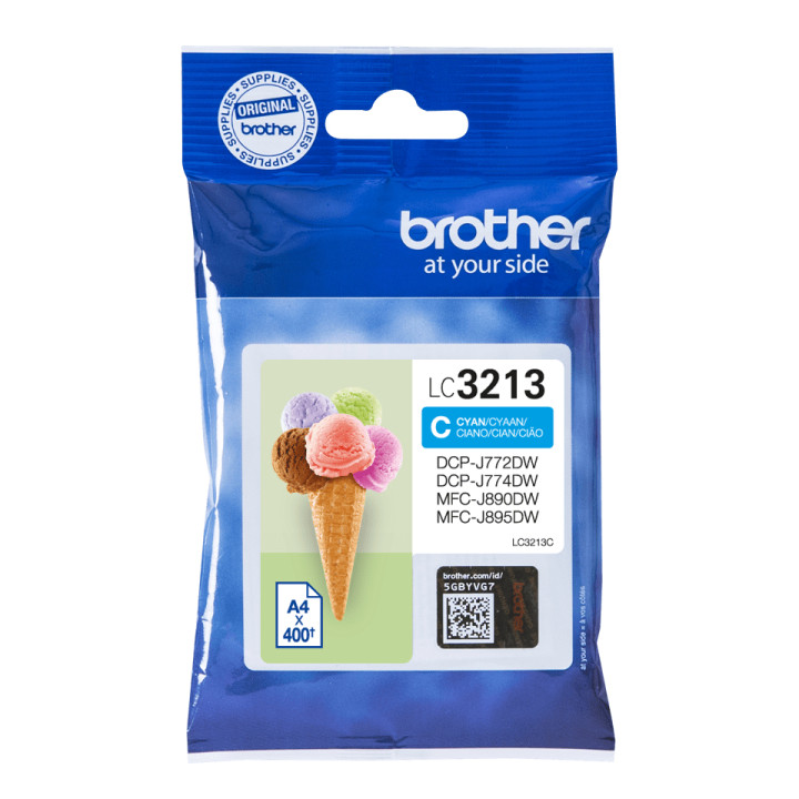 Brother LC3213C - Cartouche d'encre originale - cyan — vue 3
