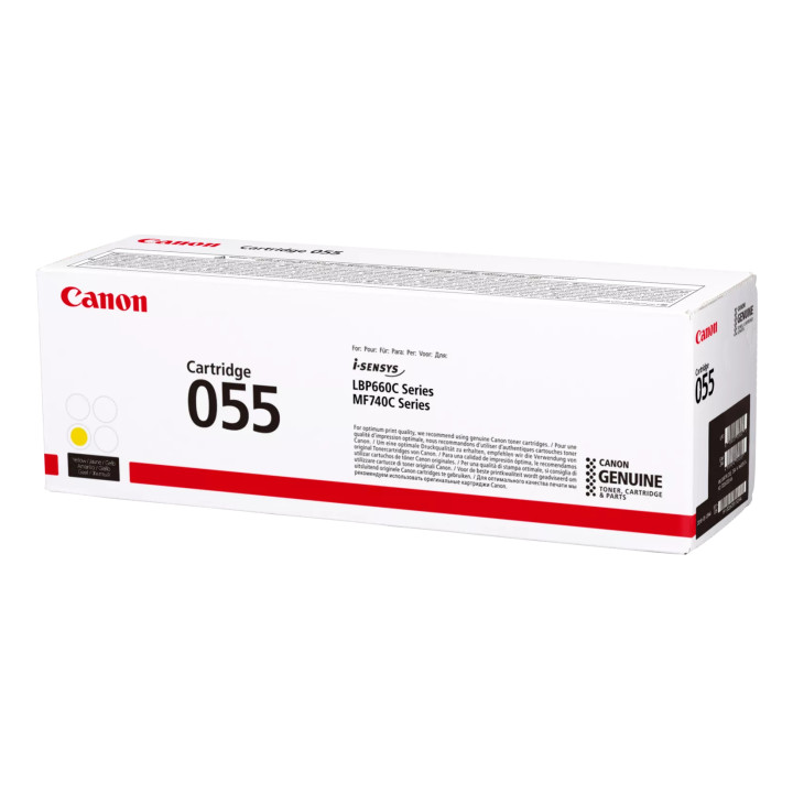 Canon 055 Cartouche de toner 1 pièce(s) Original Jaune — vue 2
