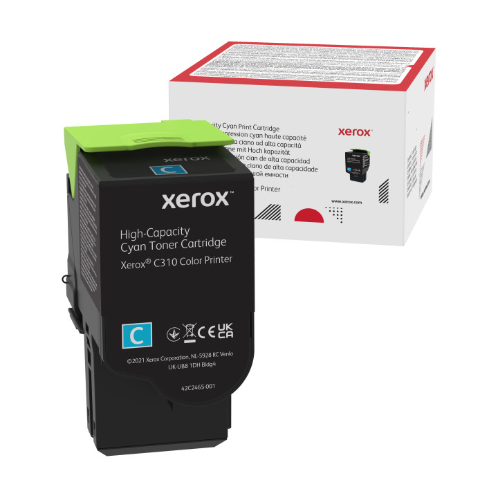 Xerox Cartouche de toner Cyan de Grande capacité Imprimante couleur ® C310/multifonctions ® C315 (5500 pages)  — vue 1