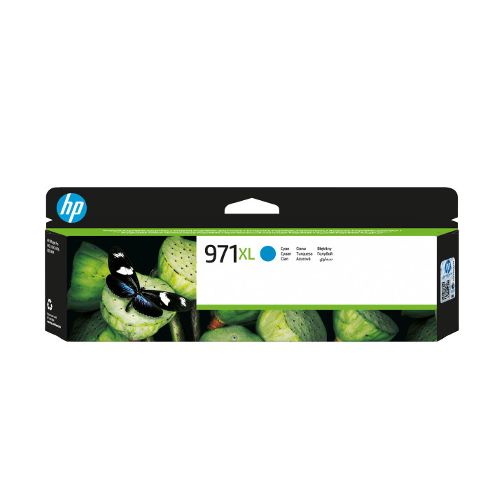 HP 971XL cartouche d'encre cyan grande capacité authentique — vue 1