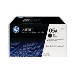 HP Pack de 2 toners noirs authentiques 05A LaserJet — vue 1