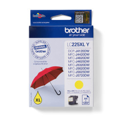 Brother LC225XLY — Cartouche d'encre jaune XL, 1200 pages