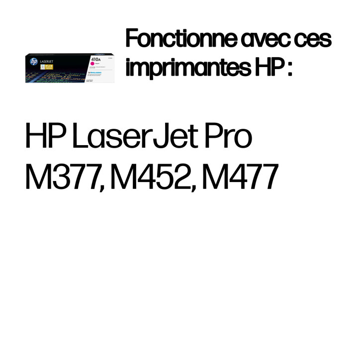 HP 410A toner LaserJet magenta authentique — vue 2