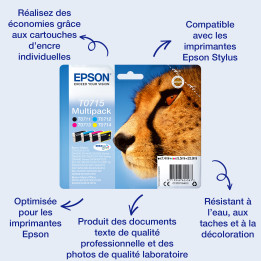 Epson Singlepack Magenta T0713 DURABrite Ultra Ink — vue 1