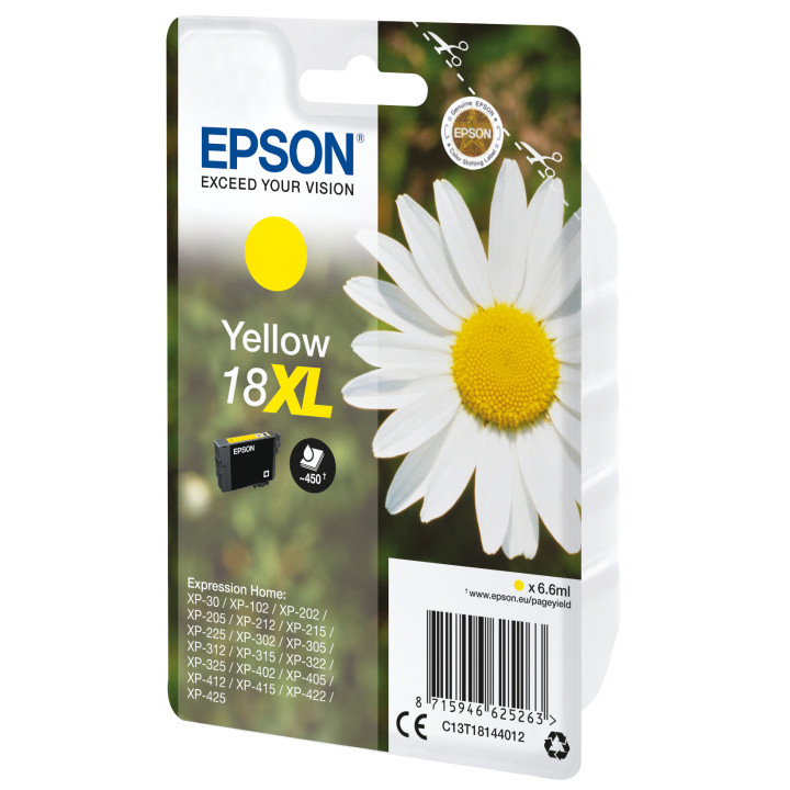 Epson Daisy Encre jaune Claria Home Pâquerette 18XL — vue 1