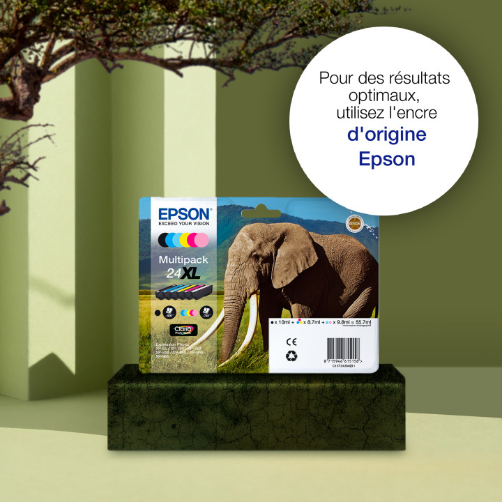 Epson Elephant Encre noire Claria Photo HD Éléphant 24XL — vue 5