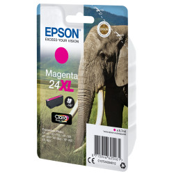 Epson Elephant Encre magenta Claria Photo HD Éléphant 24XL — Cartouche d'encre magenta XL, 740 pages