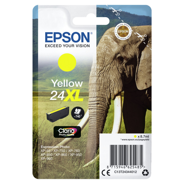 Epson Elephant Encre jaune Claria Photo HD Éléphant 24XL — vue 2