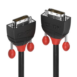 Lindy Câble DVI-D Single Link, Black Line, 5m — vue 1
