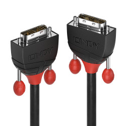 Lindy Câble DVI-D Single Link, Black Line, 5m