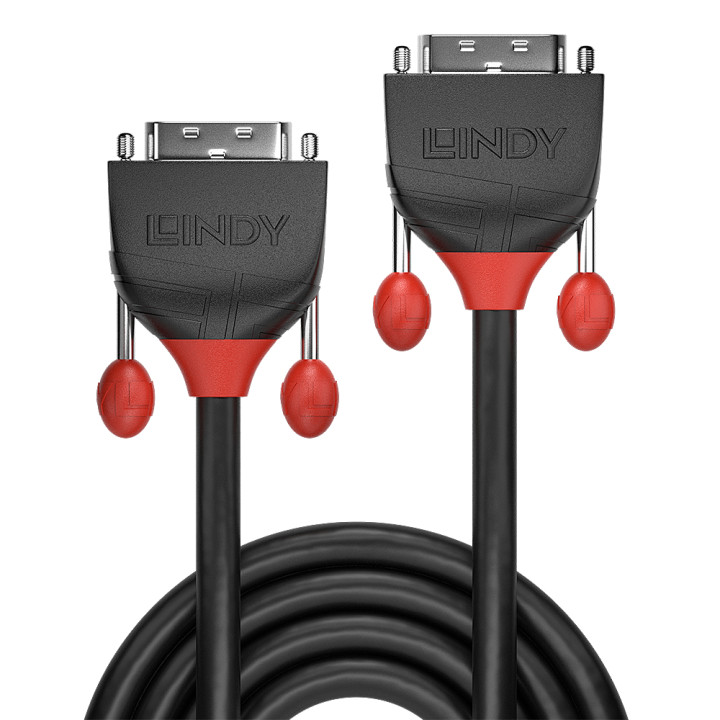 Lindy Câble DVI-D Single Link, Black Line, 5m — vue 2