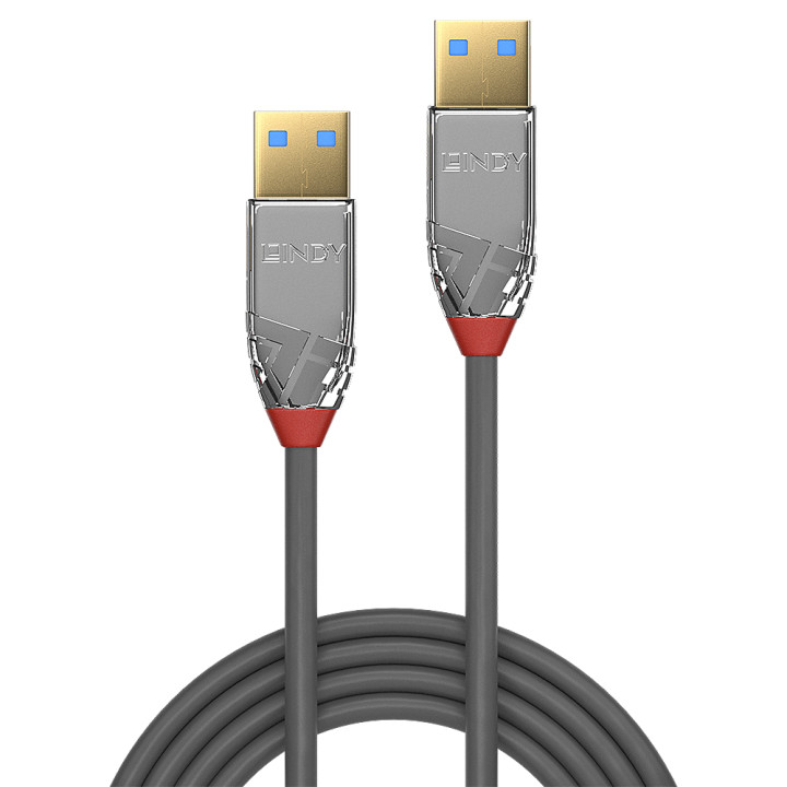 Lindy Câble USB 3.2 Type A, 5Gbit/s, Cromo Line, 3m — vue 2