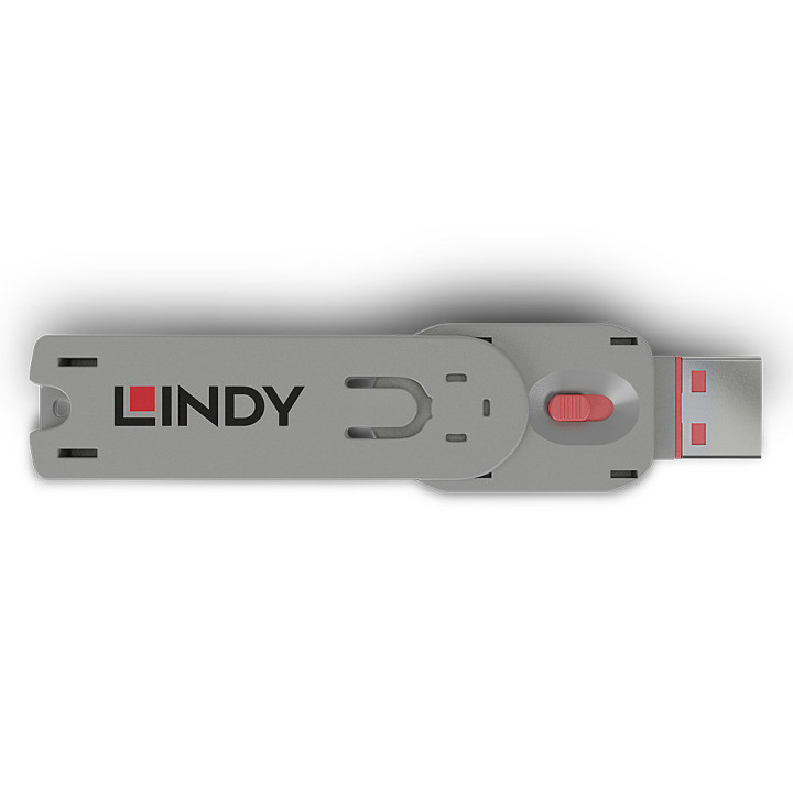 Lindy Clé pour bloqueur de port USB A, Rose — vue 2