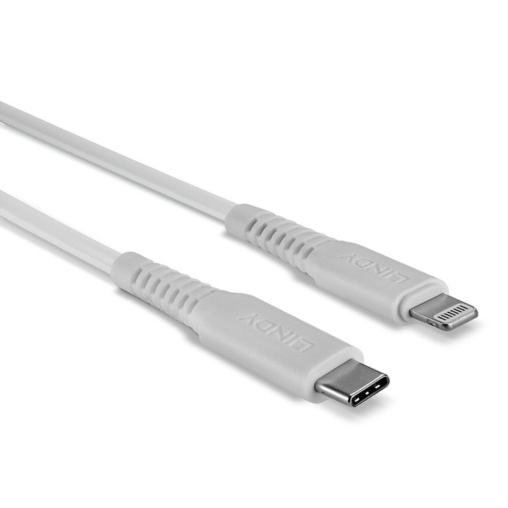 Lindy Câble USB Type C vers Lightning, Blanc, 3m — vue 3