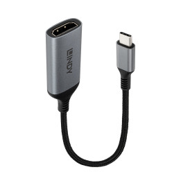Lindy 43428 câble vidéo et adaptateur 0,15 m USB Type-C HDMI Gris — vue 1