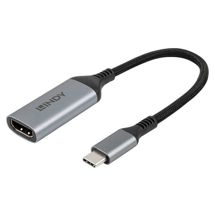 Lindy 43428 câble vidéo et adaptateur 0,15 m USB Type-C HDMI Gris — vue 5