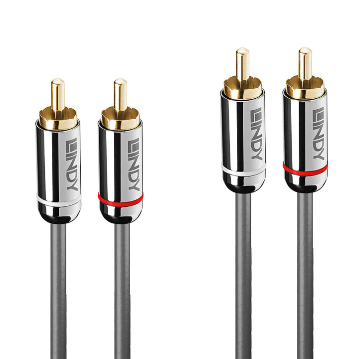 Lindy Câble Audio 2x RCA, Cromo Line, 3m — vue 1