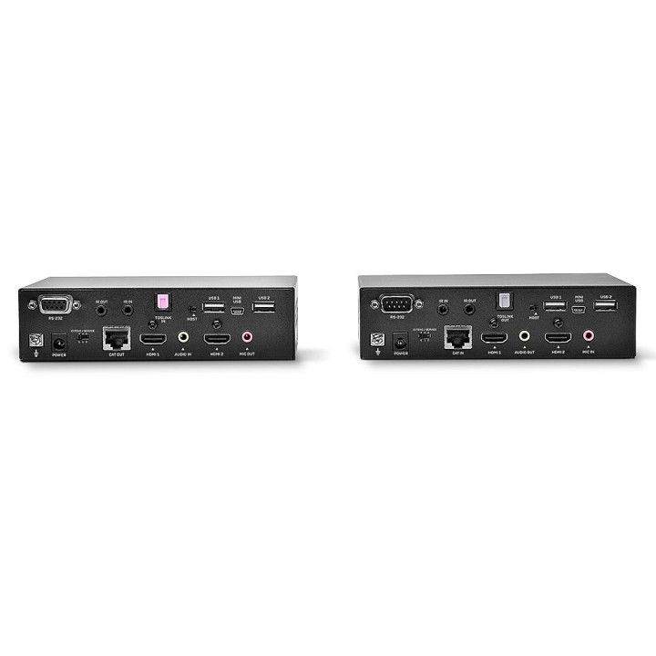 Lindy Kit Extender KVM HDBaseT Cat.6 HDMI Dual Head USB, IR & RS232, 100m — vue 4