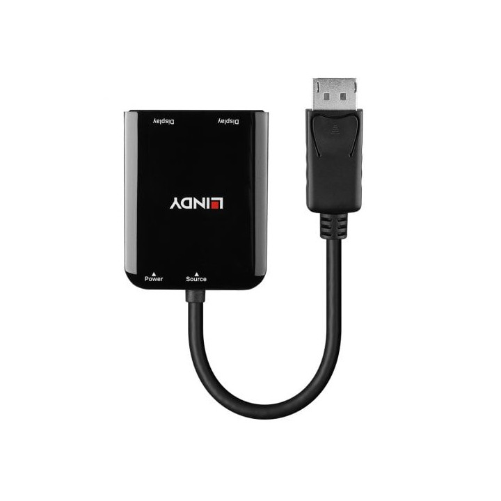 Lindy Hub MST DisplayPort vers 2 Ports HDMI — vue 2