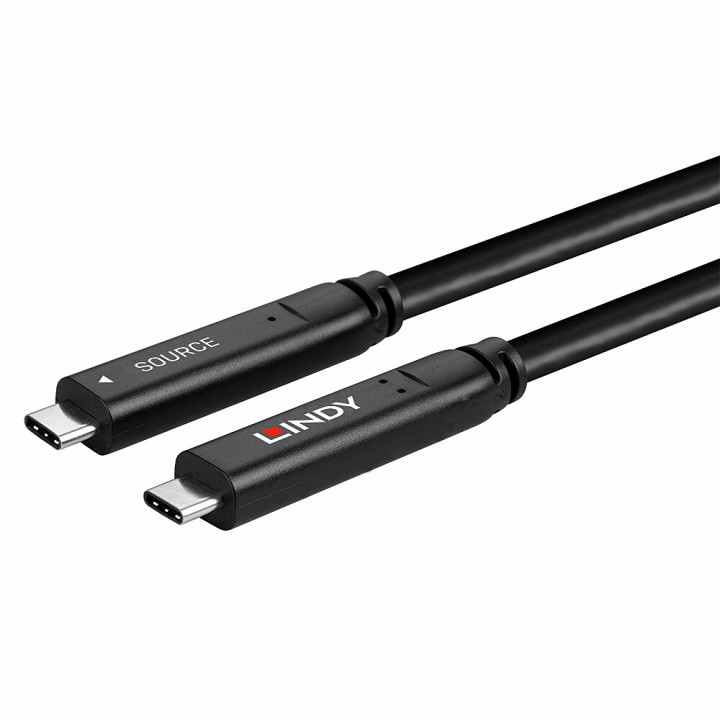 Lindy Câble Hybride Type C USB 3.2 10Gbit/s, 10m (4 Lanes) — vue 5