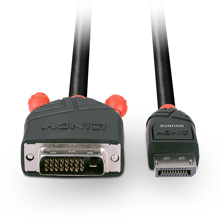 Lindy Câble adaptateur DisplayPort vers DVI-D 1m — vue 4