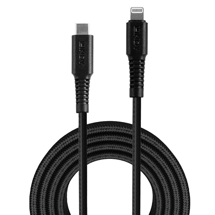 Lindy Câble renforcé USB type C vers Lightning, charge & synchro, 2m — vue 2