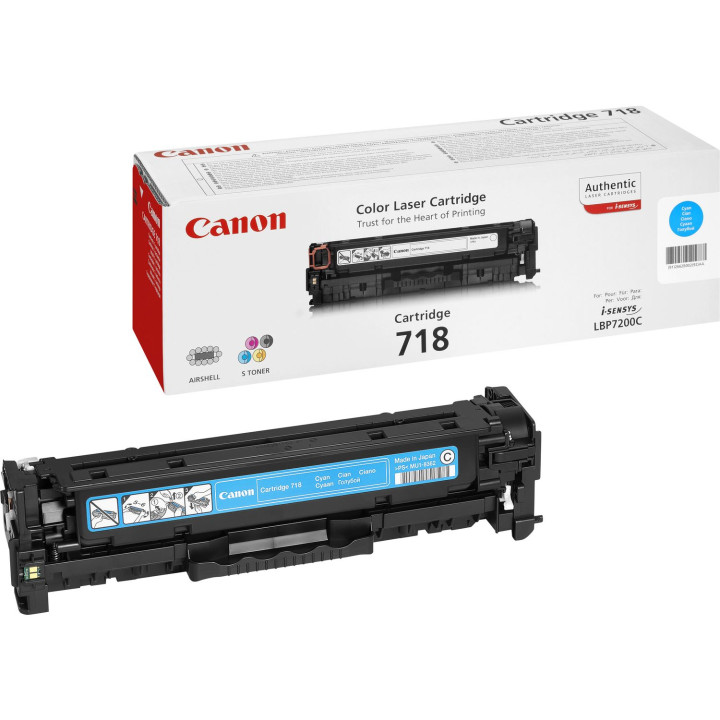 Canon CRG-718 C Cartouche de toner 1 pièce(s) Original Cyan — vue 1