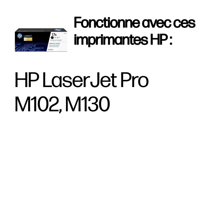 HP 17A Toner LaserJet noir authentique — vue 2