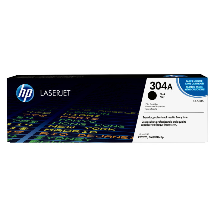 HP 304A toner LaserJet noir authentique — vue 1