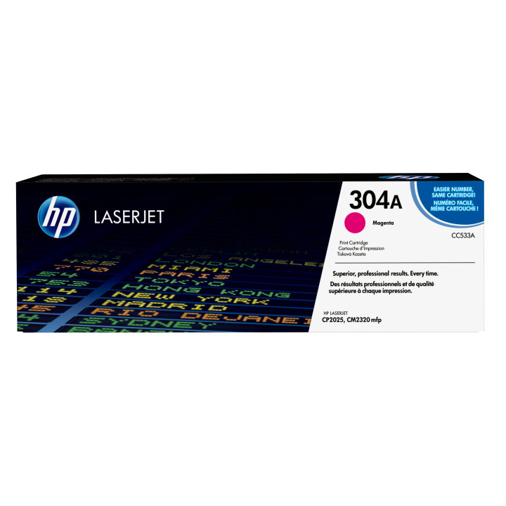 HP 304A toner LaserJet magenta authentique — vue 1