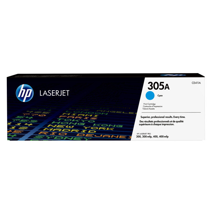 HP 305A toner LaserJet cyan authentique — vue 1