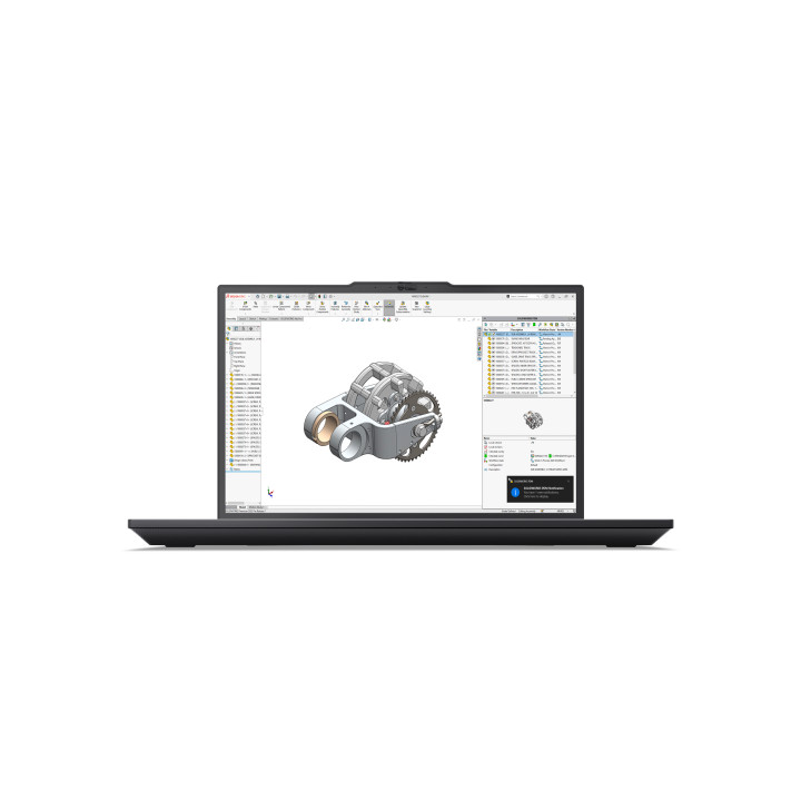 Lenovo ThinkPad P16v Gen 3 (Intel) Intel Core Ultra 9 285H Station de travail mobile 40,6 cm (16") WUXGA 32 Go — vue 3